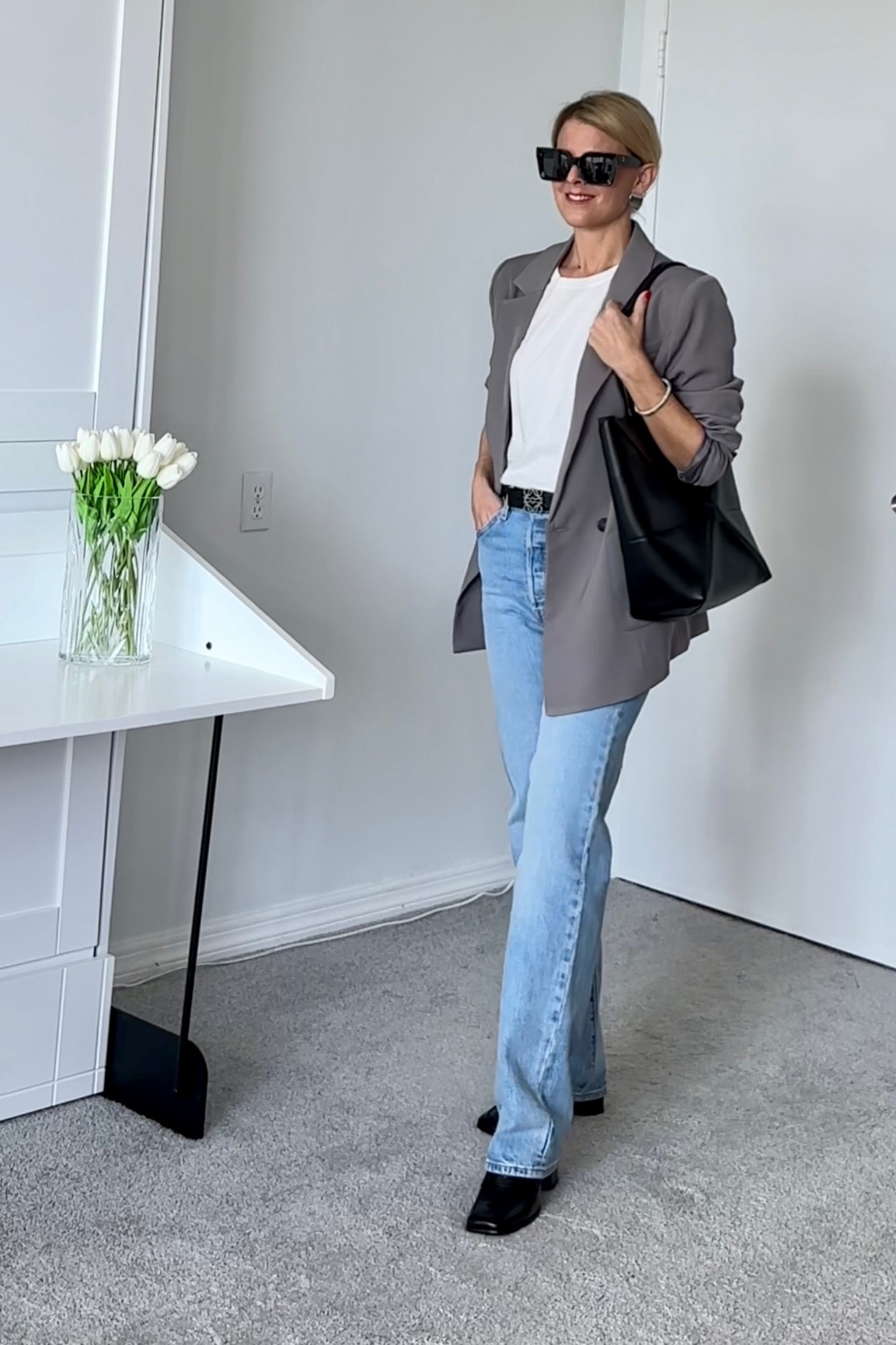 All true to size 

#LTKover40 #LTKSeasonal #LTKitbag