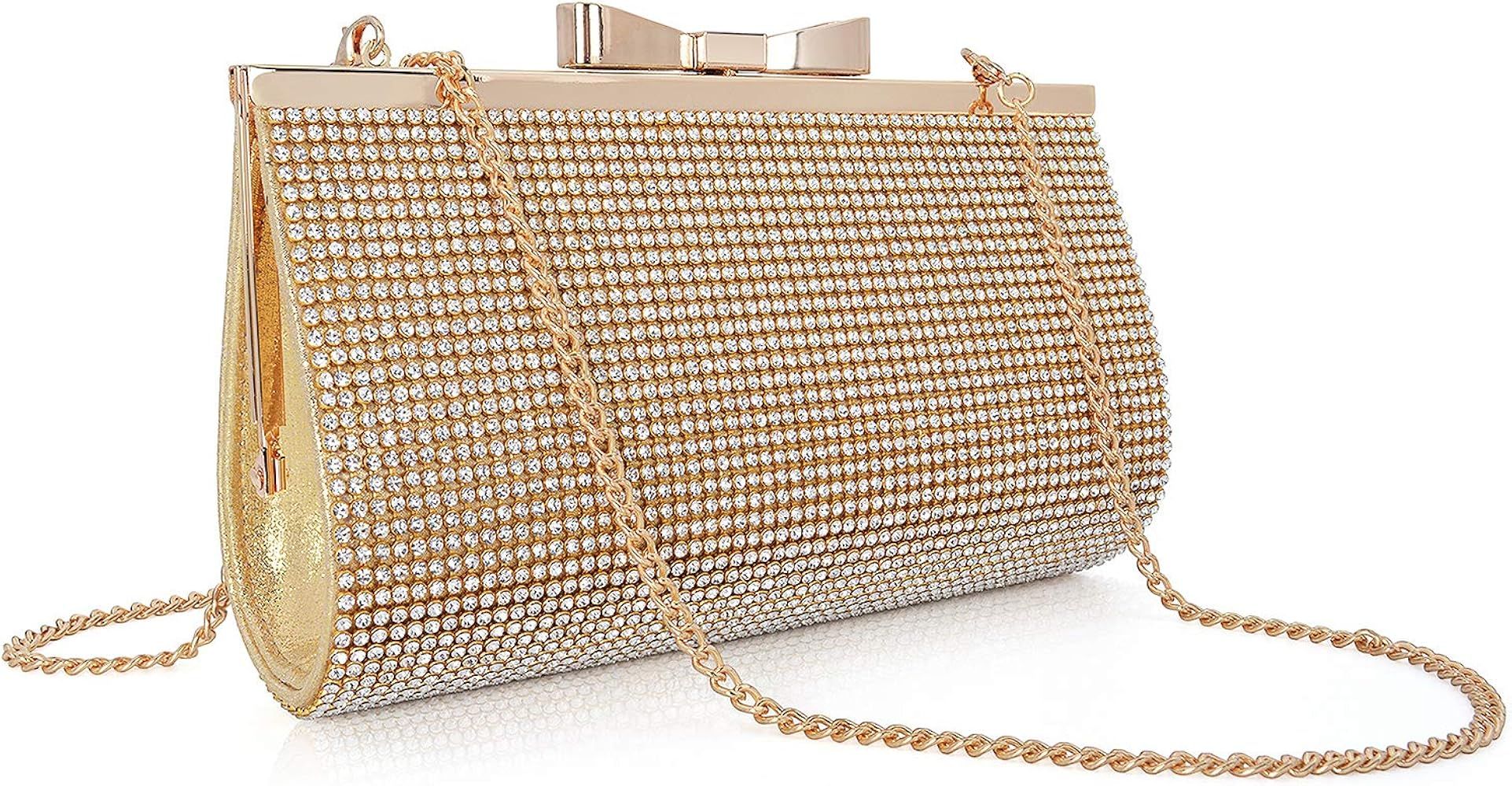 Luxury Crystal Clutch Women Rhinestone Evening Bag | Amazon (US)