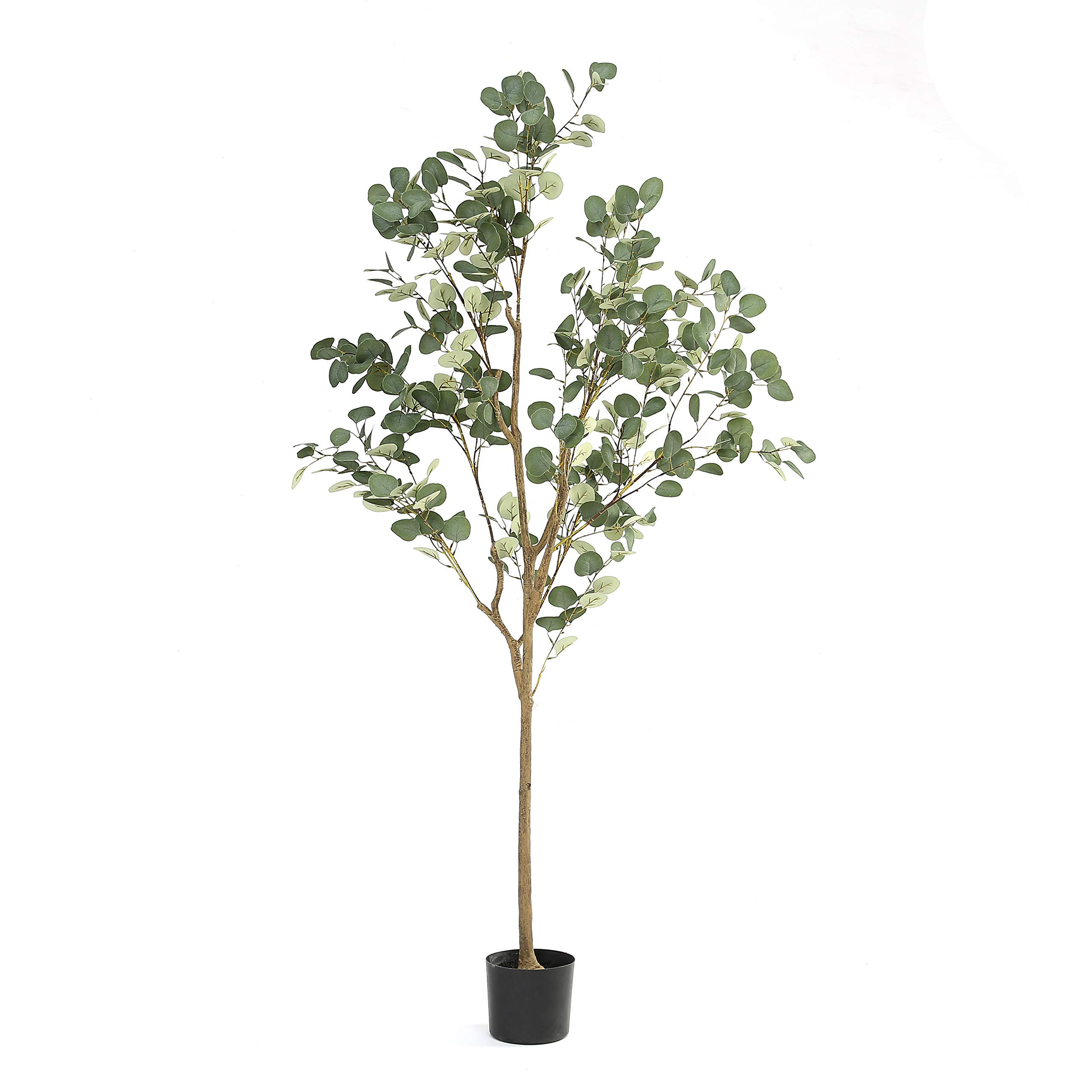 Artificial Tree Plant Eucalyptus Tree 6FT Tall, Modern Large Fake Plant Decor in Pot for Indoor O... | Amazon (US)