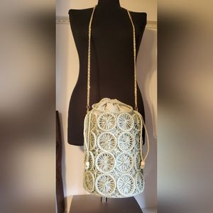 Nwt House of Harlow 1960 Rattan Woven Bucket Bag | Poshmark