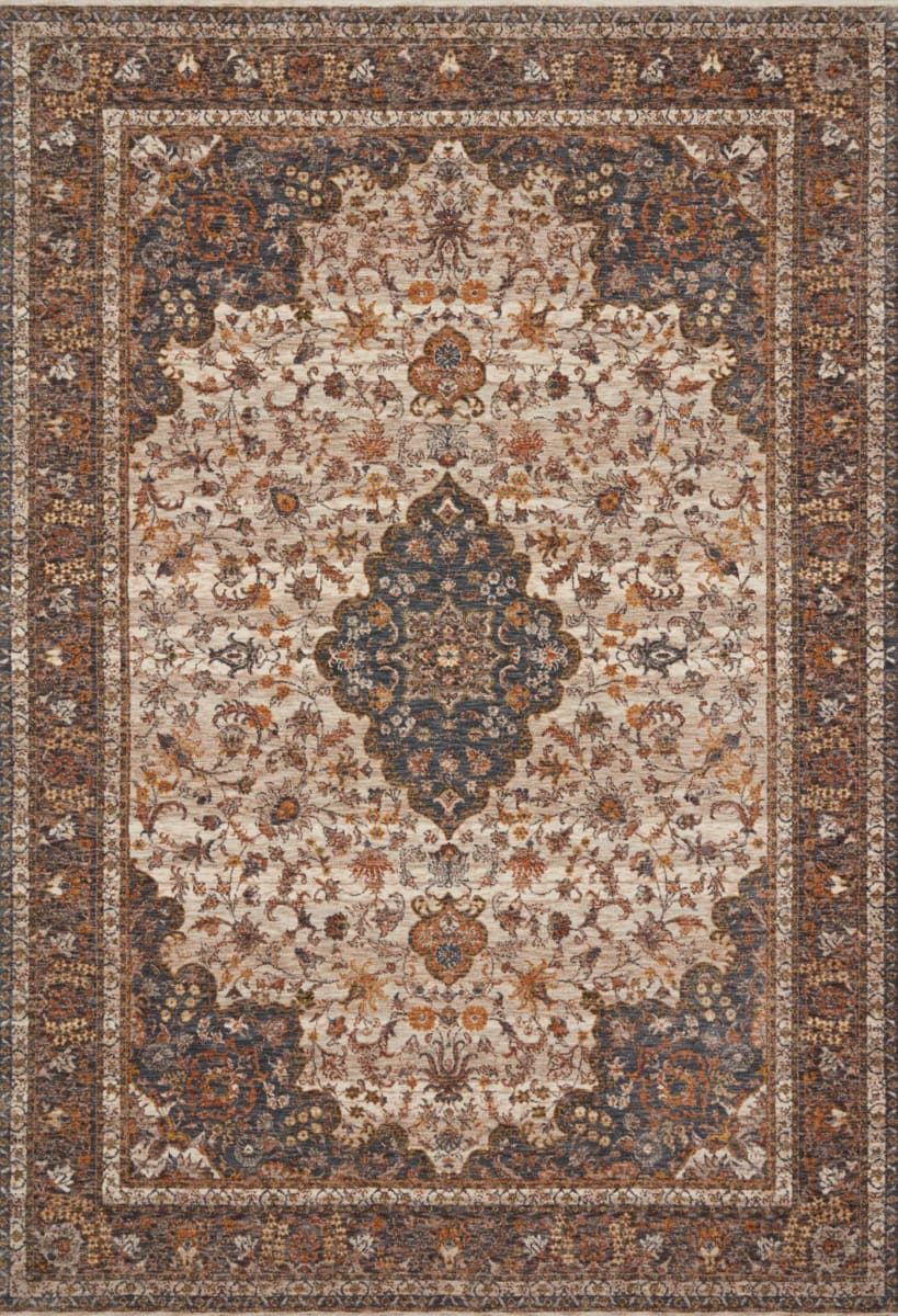 Loloi Lourdes LOU-01 Natural - Ocean Area Rug | RugStudio.com