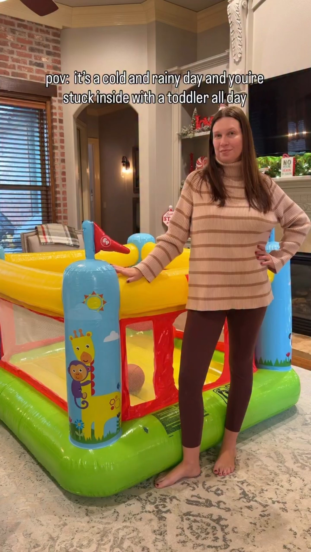 This is honestly the perfect Christmas gift idea for toddlers (and toddler parents ) It’s a cold and rainy day and my toddler is full of energy, so I’m bringing out our indoor bounce house! He loves it and it will help get out so much energy! This is how we survive the winter months, toddler moms! @fisherprice 

#toddlermom #toddleractivites #toddlergifts #toddlerchristmas #christmasgiftideas

Toddler activities
Toddler play
Toddler toys
Independent play