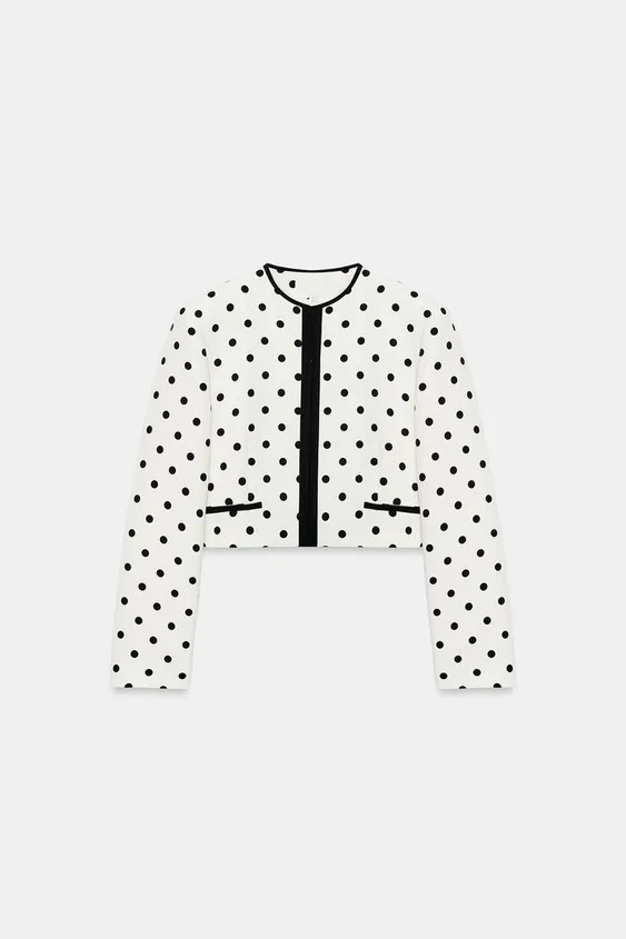 CROPPED DOT BLAZER | Zara UK