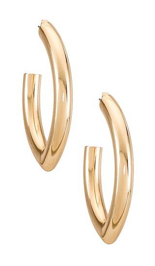 Ettika Everyday Hoop Earring in Metallic Gold. | Revolve Clothing (Global)