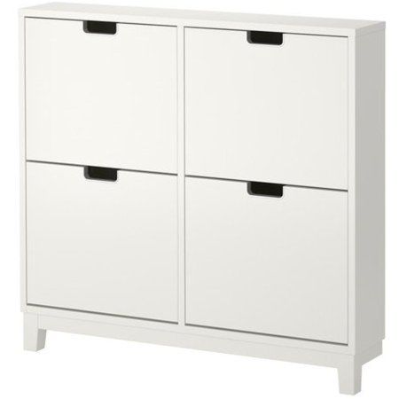 Ikea STÄLL Shoe cabinet with 4 compartments, white 3026.23265.162 | Walmart (US)