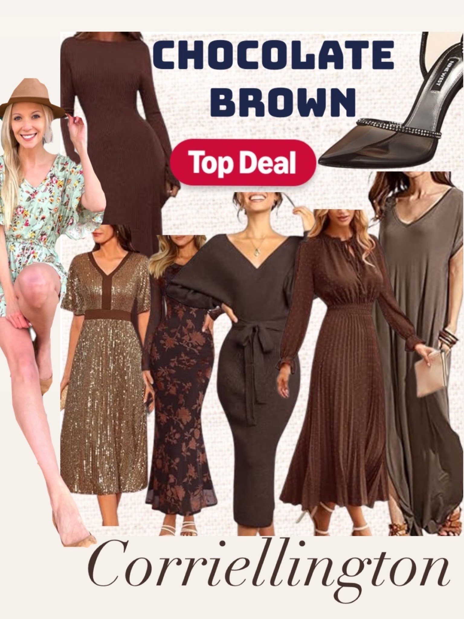 Chocolate brown dresses
Fall wedding guest dress
Autumn dress
Sweater dress chocolate brown heels


#LTKWedding #LTKFindsUnder50 #LTKSeasonal