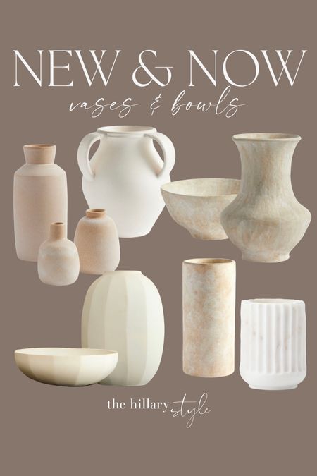 New & Now Vases and Bowls!

Vases. Bowls. Decor. Pottery barn. Crate and barrel. McGee and co. West elm. Arhaus. Target. Amazon. Anthropologie. 

#LTKsalealert #LTKstyletip #LTKhome