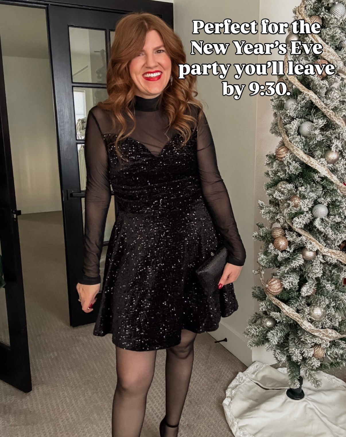 Holiday dress from Amazon size medium. 

New Year’s Eve dress. 

#LTKFindsUnder50 #LTKPetite #LTKHoliday