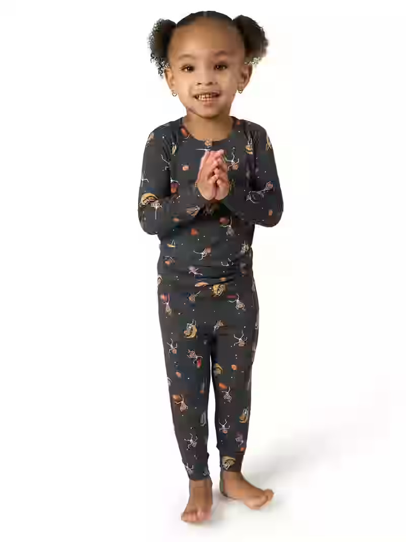 Modern Moments by Gerber Toddler Neutral Halloween Pajama Set, 2-Piece, Sizes 12M-5T | Walmart (US)