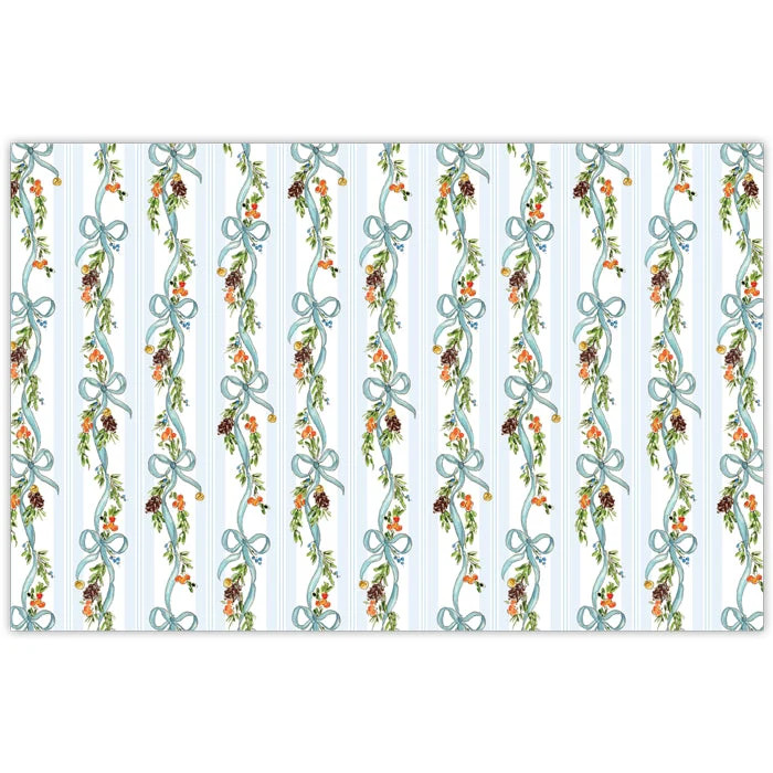Christmas Citrus Garland Placemats | Rosanne Beck Collections