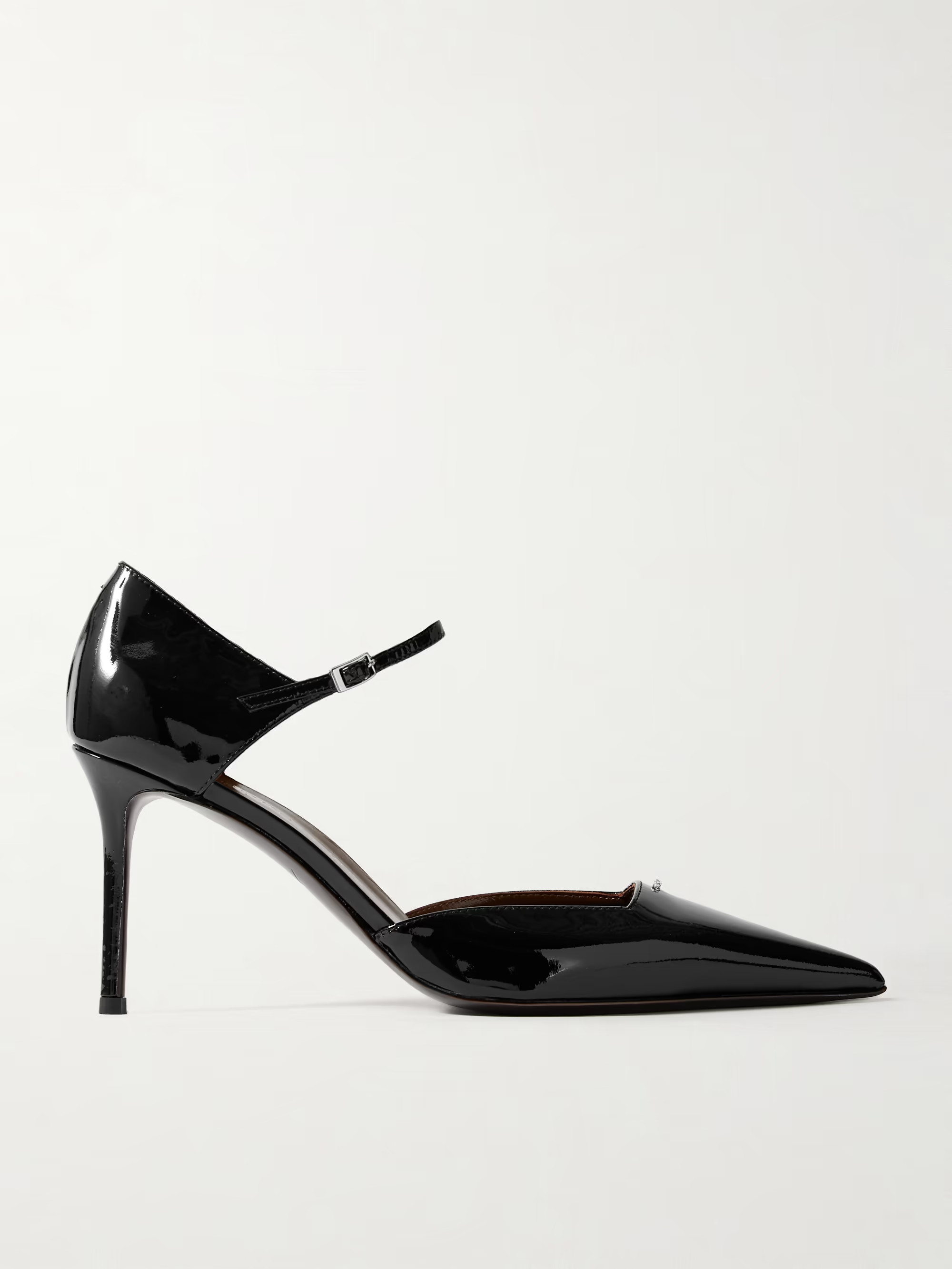 Crystal-embellished patent-leather pumps | NET-A-PORTER (UK & EU)