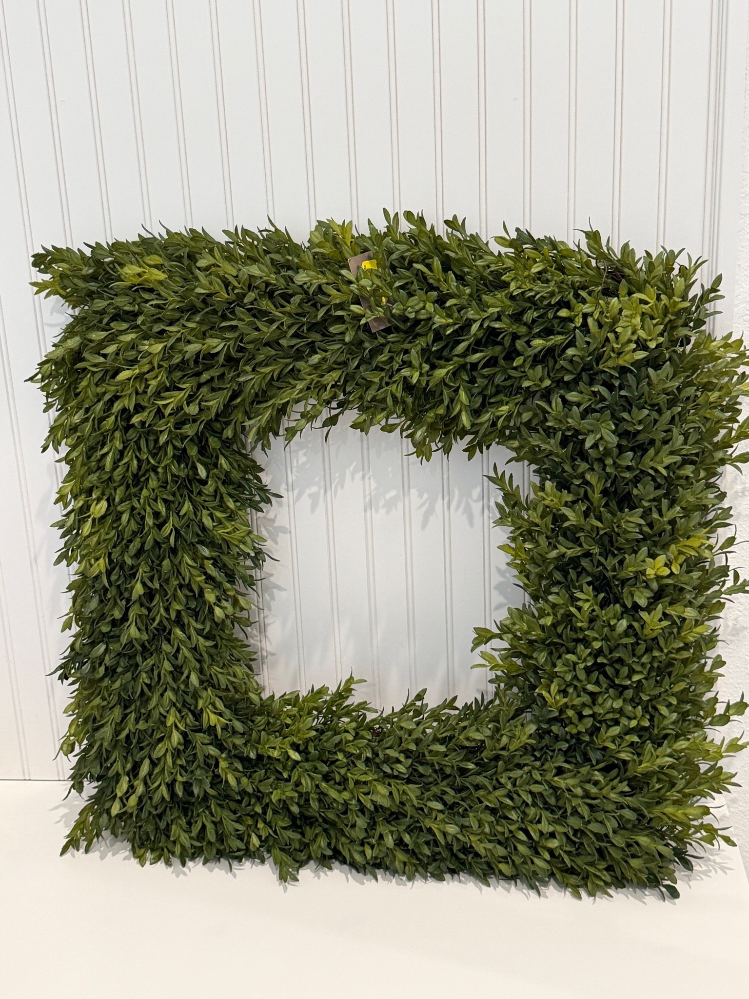 Square boxwood wreath, front porch wreath fall decor