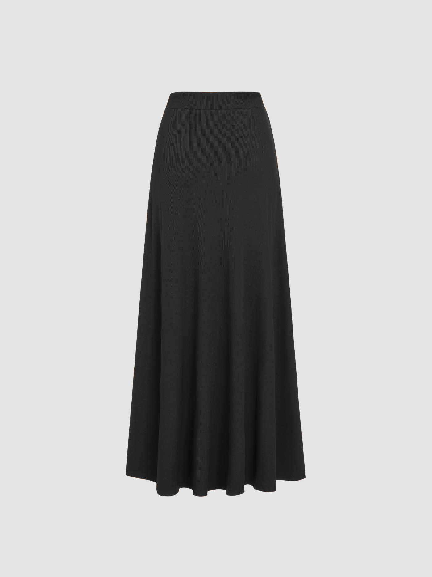 Jersey Round Neckline Ruched Top & Elastic Waist Maxi Skirt Set | Cider