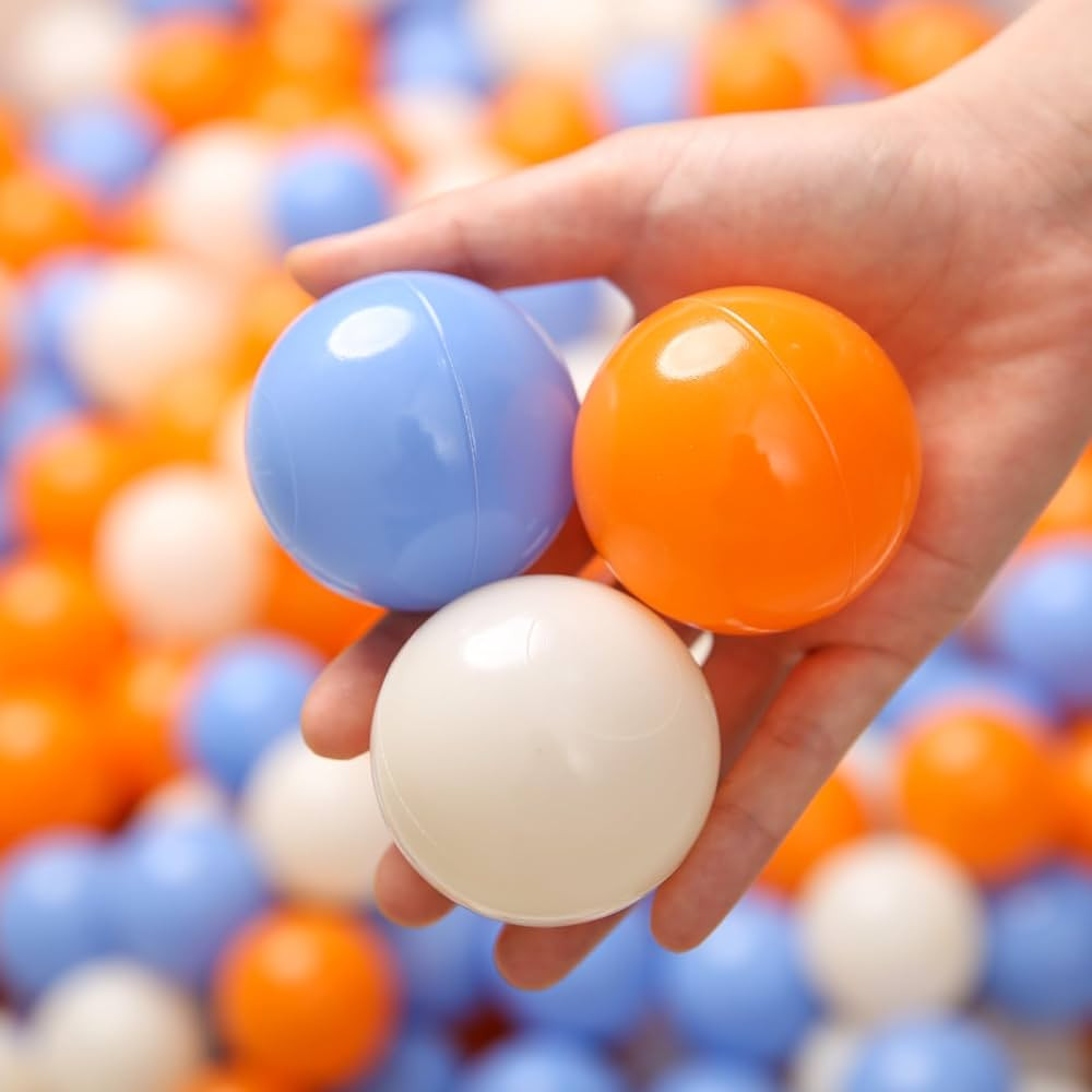 TRENDPLAY Plastic Balls for Ball Pits 2.2 Inch, Pack of 50 100 200 500 Hollow Balls, Perfect for ... | Amazon (US)