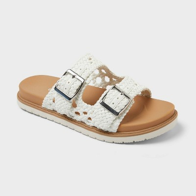 Kids' Brooklyn Two Buckle Sandals - Cat & Jack™ White 13 | Target