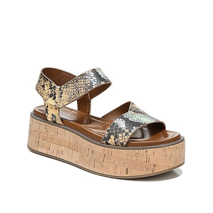 Franco Sarto Ozio Platform Sandal | Women's | Multicolor Snake Print | Size 5.5 | Sandals | Footbed  | DSW