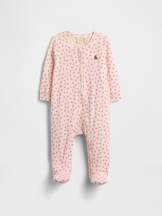 Baby Print Two-Way Zip One-Piece | Gap Factory