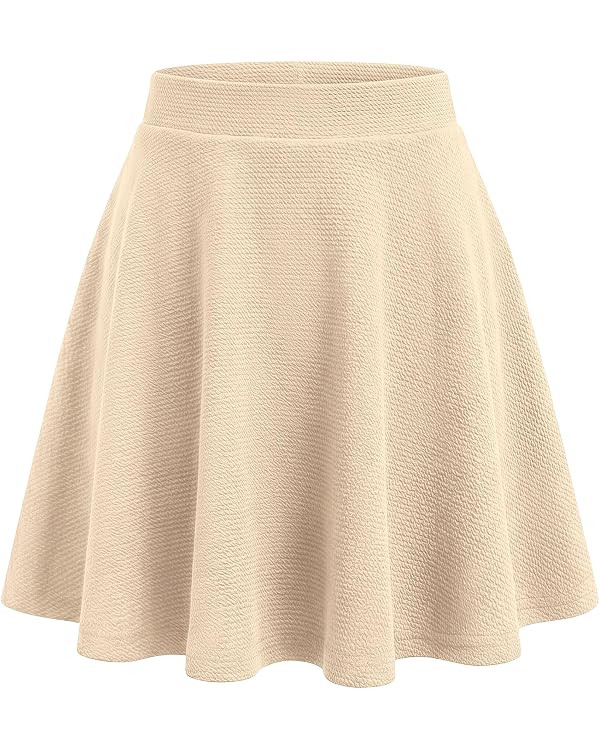 BTFBM Mini Skirts for Women Trendy Flared Basic Versatile Skorts Skater Tennis Fall Skirt with Sh... | Amazon (US)