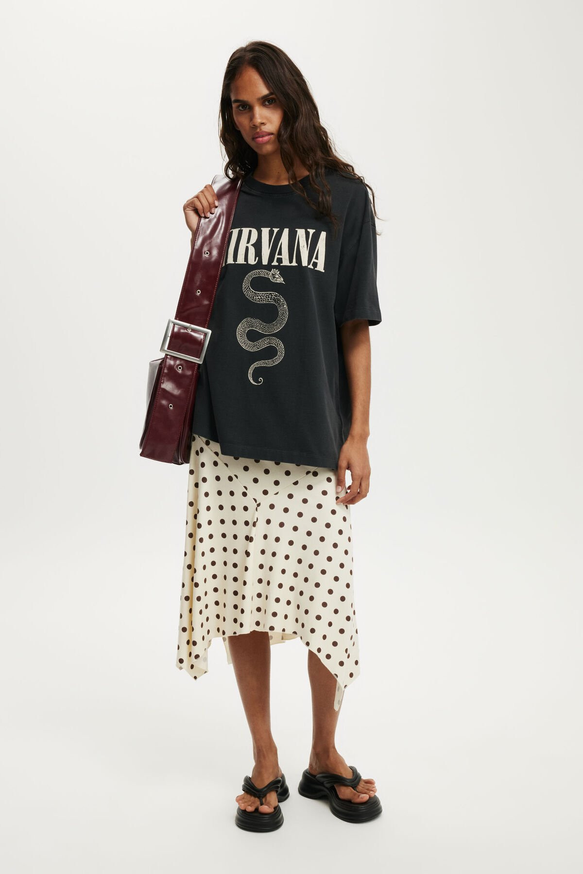 Nirvana Boxy Graphic Music Tee | Cotton On (US)