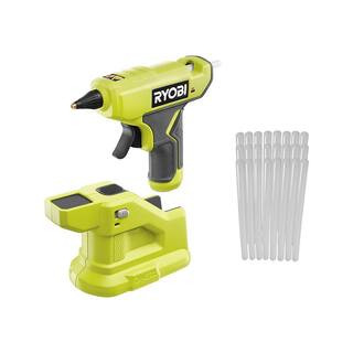 ONE+ 18V Cordless Compact Glue Gun (Tool Only) with 24-Pack 5/16 in. x 6 in. Mini Glue Sticks | The Home Depot