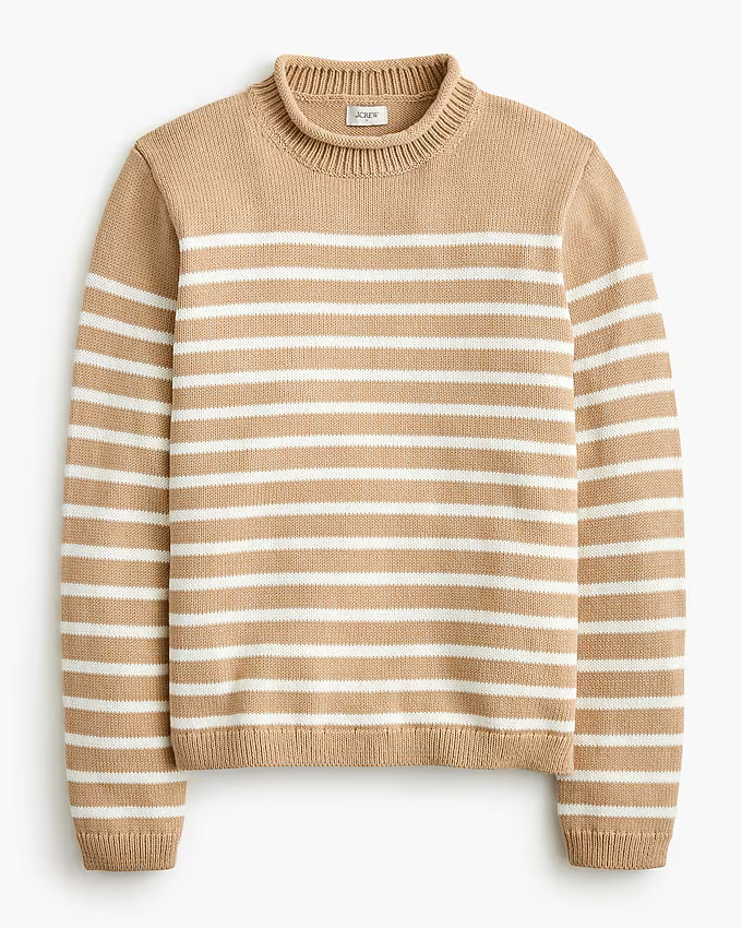 Striped classic mockneck sweater | J.Crew Factory