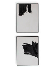 Set Of 2 32x24 Brush Strokes Framed Wall Art | TJ Maxx