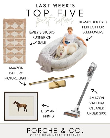 Best sellers, weekly top sellers, Amazon finds, Etsy art prints, Amazon dog bed, Amazon vacuum cleaner, runner rug, Amazon picture light 

#LTKsalealert #LTKhome #LTKSeasonal