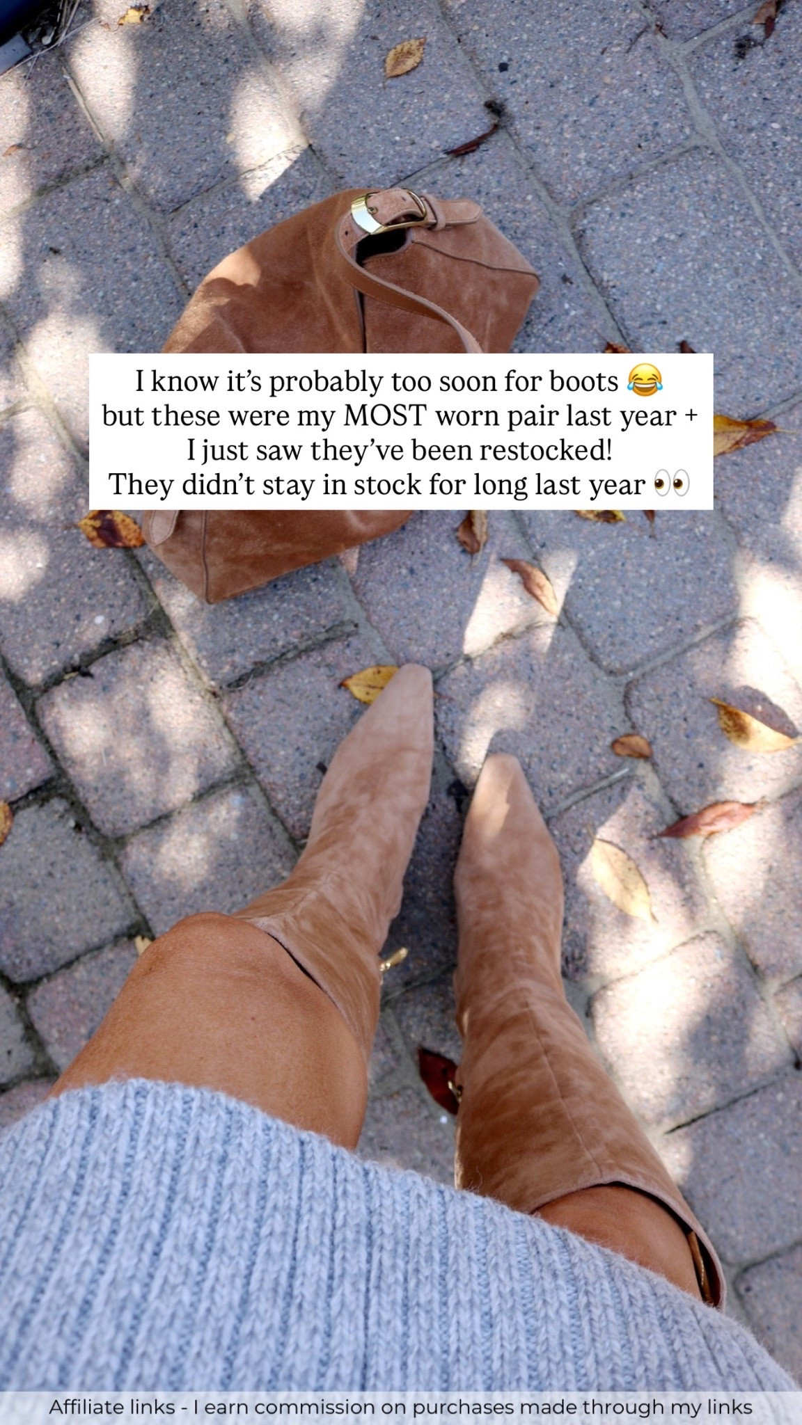 Affiliate links - I earn commission on purchases made through my links

Tan knee high boots