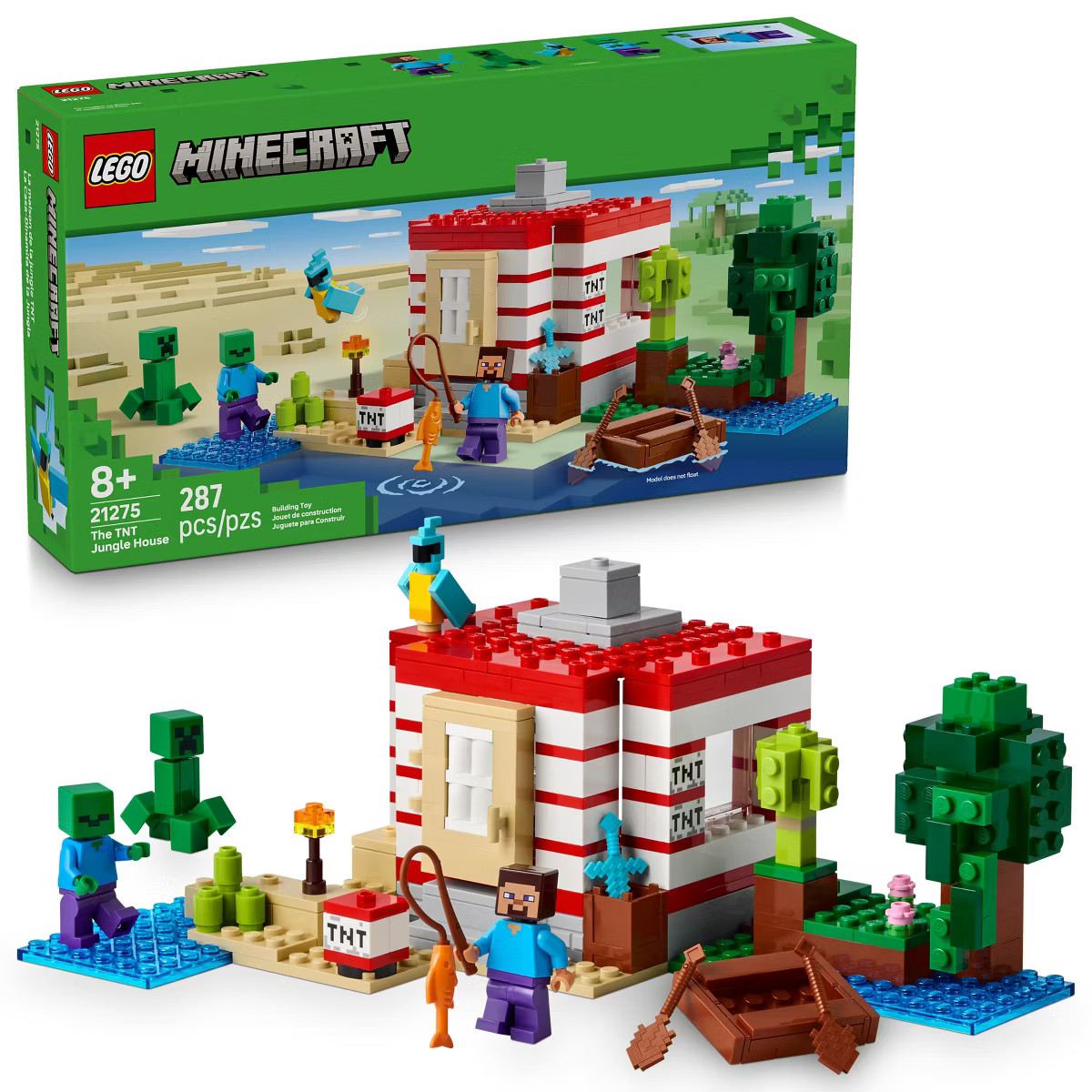 LEGO Minecraft The TNT Jungle House Building Set 21275 | Target