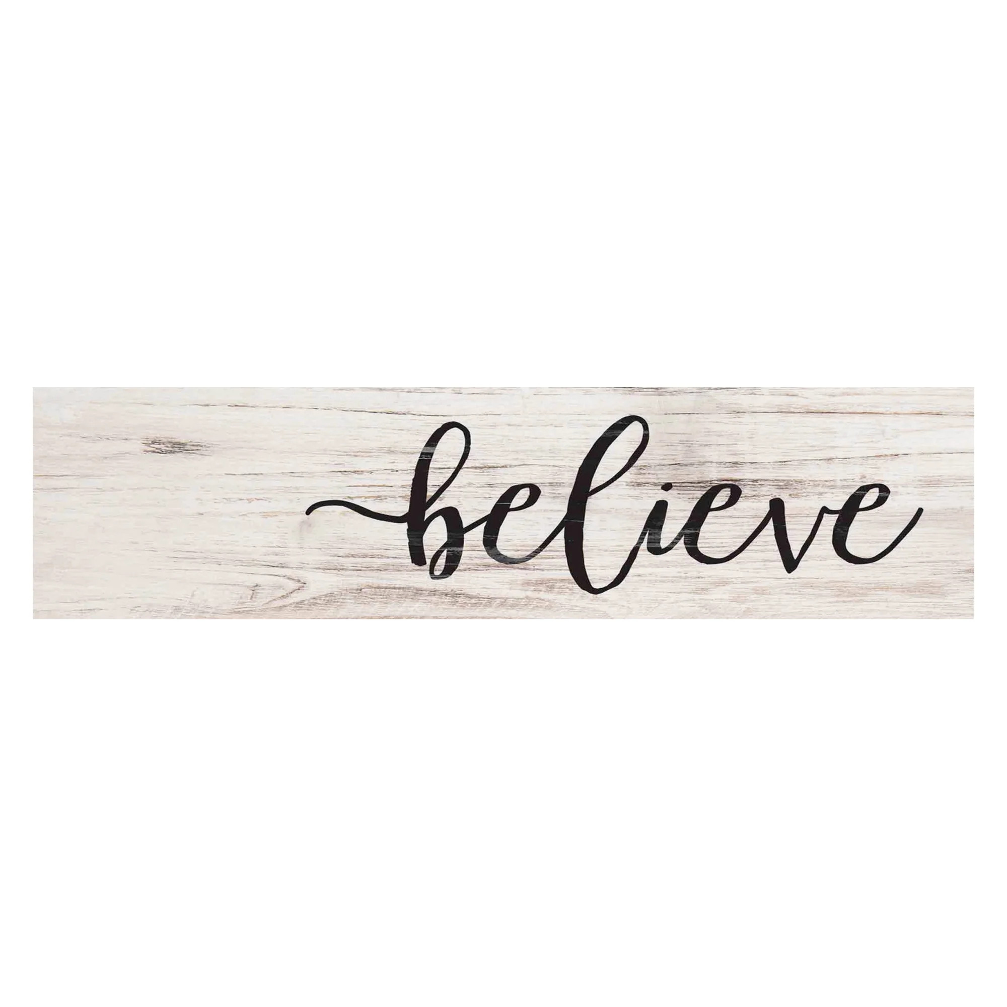 P. Graham Dunn Believe Black Script Whitewash Christmas 6 x 1.5 Mini Pine Wood Tabletop Sign Plaq... | Walmart (US)