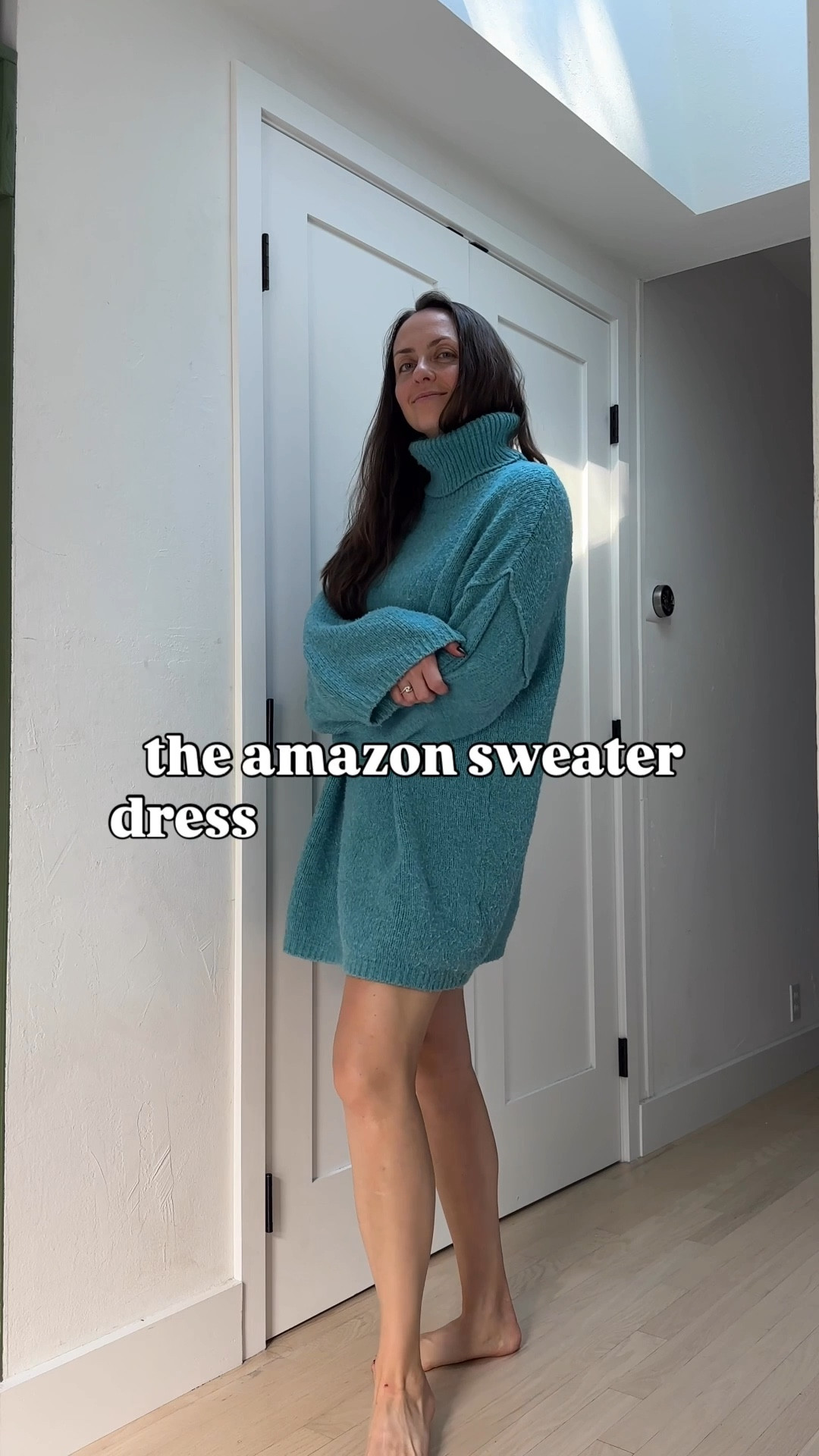 Cozy sweater dress from Amazon that I keep on reaching for 

#LTKFindsUnder50 #LTKSeasonal #LTKWorkwear