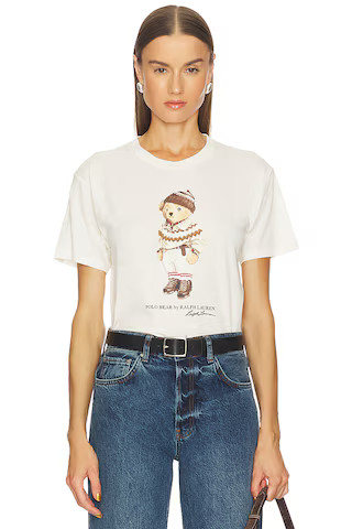 Polo Ralph Lauren Polo Bear Cotton Jersey Tee in Warm White from Revolve.com | Revolve Clothing (Global)