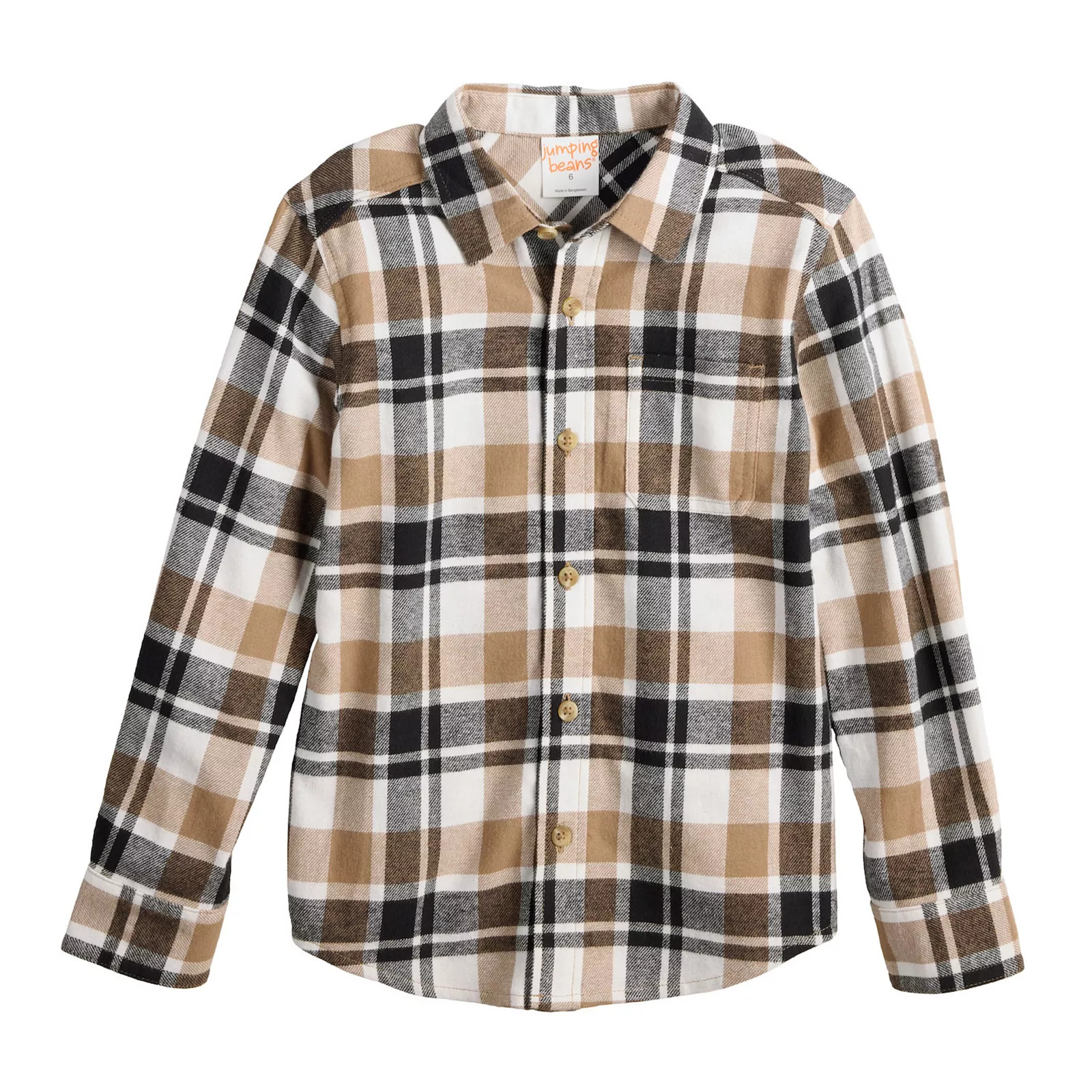 Boys 4-12 Jumping Beans® Flannel Button-Down Shirt | Kohl's