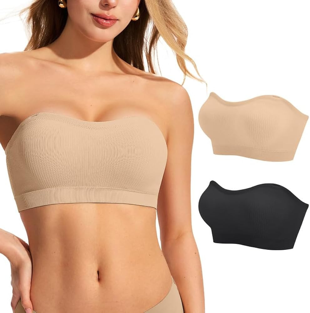 ProKloud Strapless Bras for Women Wireless Non-Slip Bandeau Push Up Bra | Amazon (US)