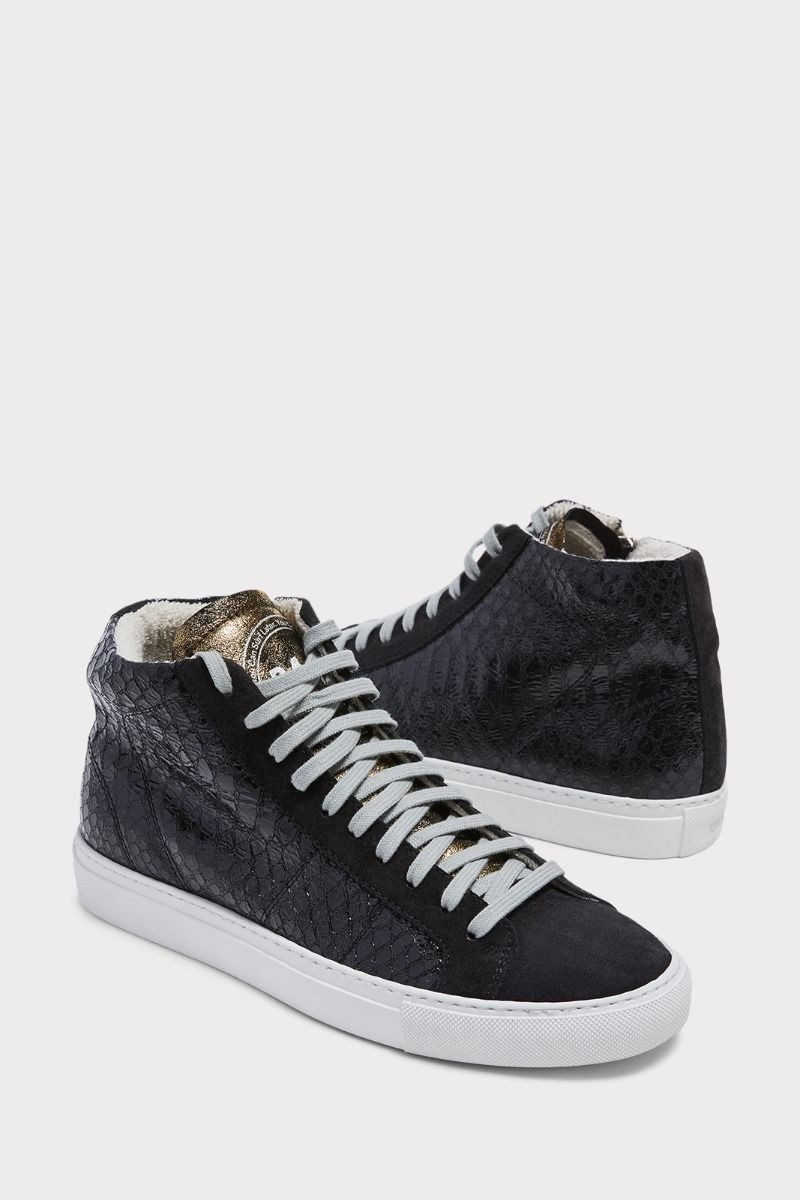 Black Metallic Hightop Sneaker | Evereve