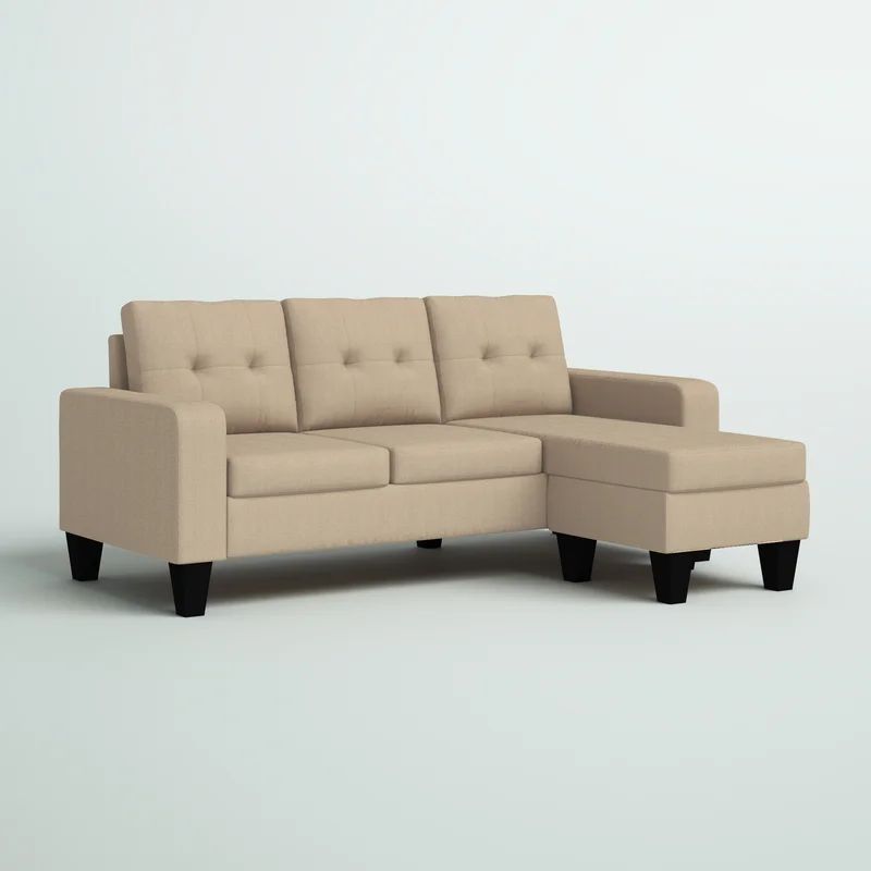 77" Wide Reversible Sofa & Chaise with Ottoman | Wayfair North America