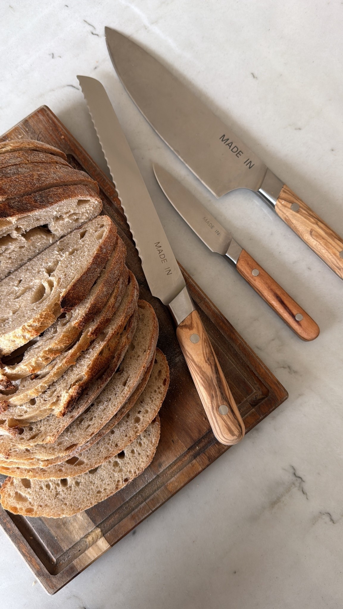 New non-toxic knife set for the kitchen!

Home
Cooking
Sourdough
Wood cutting boards 

#LTKHome