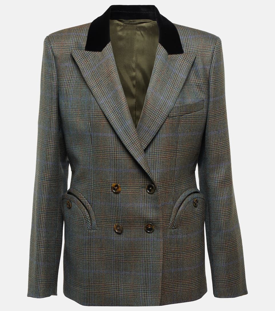 Checked wool blazer | Mytheresa (US/CA)