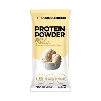 Clean Simple Eats Protein Powder - Simply Vanilla - 0.88oz/1 stick | Target
