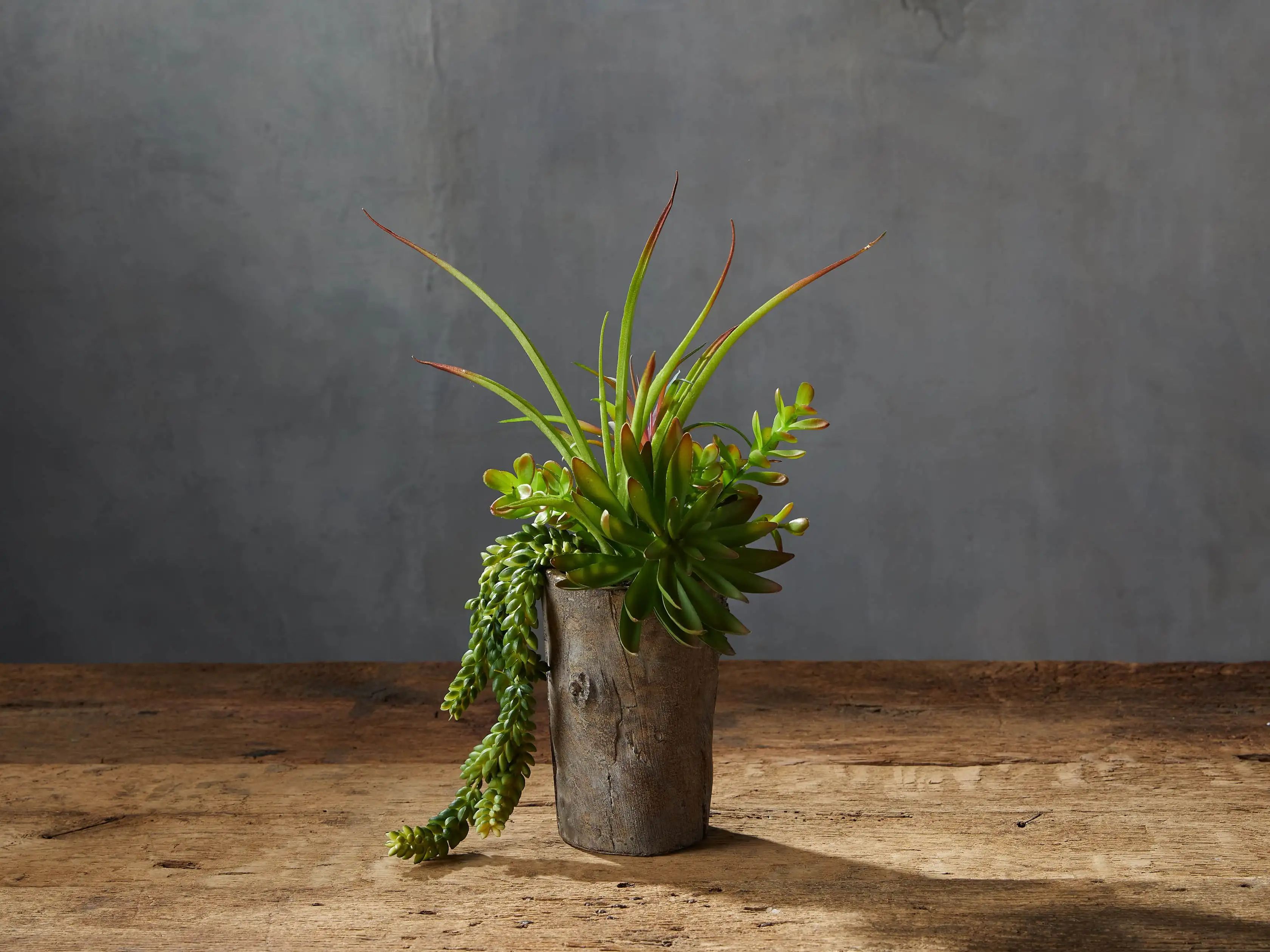 Driftwood Vase with Faux Botanicals | Arhaus