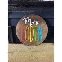 Wooden Teacher Door Hanger/Classroom Sign/Teacher Gift/Teacher Appreciation Gifts/Classroom Decor | Etsy (US)