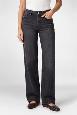 Tatum 32" Mid-Rise Wide Leg in Ink Black | South Moon Under