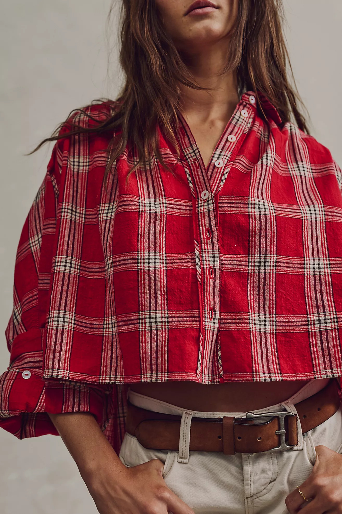 We The Free Mira Plaid Top | Free People (Global - UK&FR Excluded)