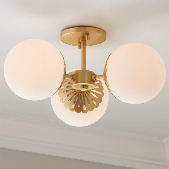 Dewdrop Globe Semi-Flush Ceiling Light | Shades of Light