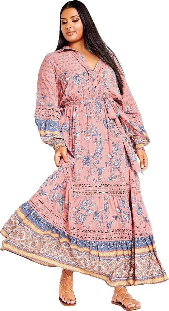 City Chic Plus Size Dress, Angel Falls Maxi Dress | Amazon (US)