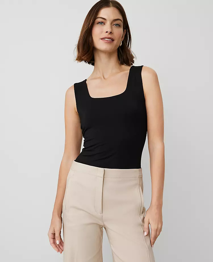 Square Neck Tank Top | Ann Taylor