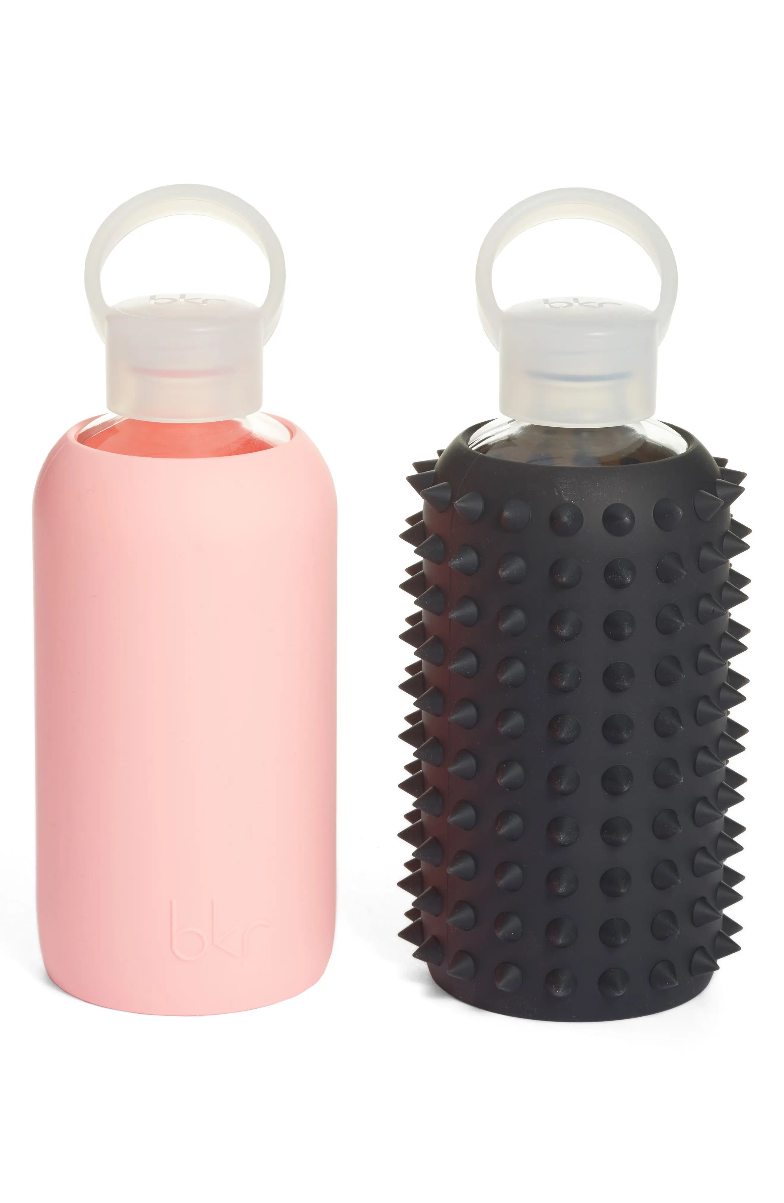 Spike Jet & Elle 16-Ounce Silicone Glass Water Bottle Duo | Nordstrom