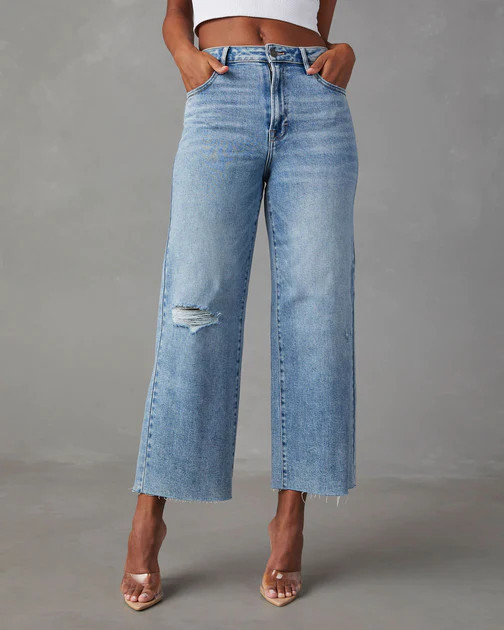 San Gabriel High Rise Wide Leg Jeans - Light Wash | VICI