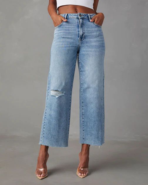 San Gabriel High Rise Wide Leg Jeans - Light Wash | VICI Collection