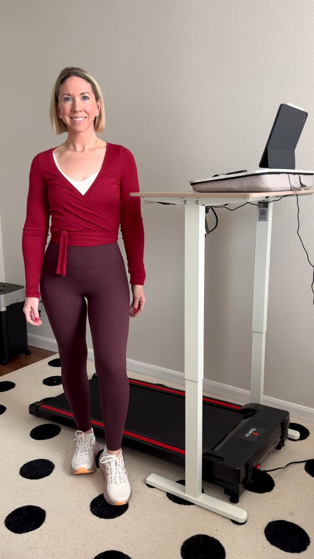 My morning routine usually starts with an early morning walk on the walking pad —and coffee with a good show to watch. 

Workout outfit - walking outfit 

Wrap top size small
Leggings size XS
Sneakers - true to size - but I size up 1/2 size in all walking shoes 

Walking pad

Adjustable height desk 

Paper shredder

Lululemmon headband 


Workout style 
Athleisure


#ltkover40 #ltksalealert #ltkseasonal #ltkmomlife #ltkmorningroutine #ltkfindsunder50 #ltkfindsunder100  #ltkootd #ltkactive #ltkselfcare

#LTKmorningroutine #LTKdayinmylife #LTKfitnessgoals